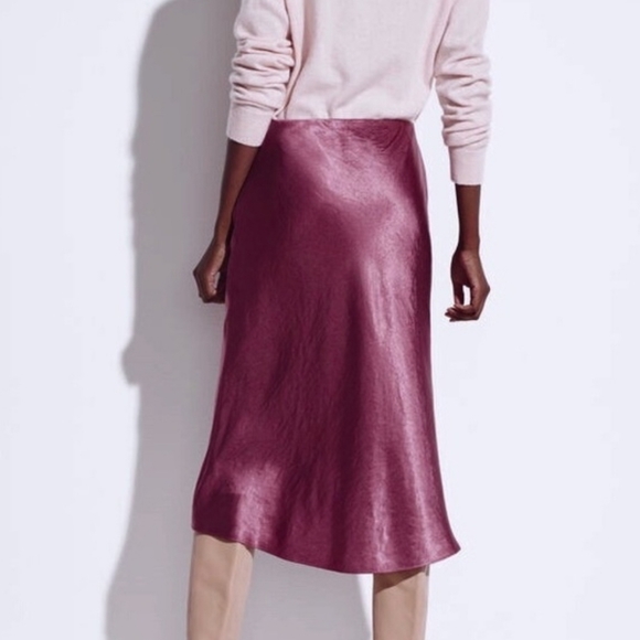 Rachel Zoe Satin Midi Skirt - Picture 5 of 7